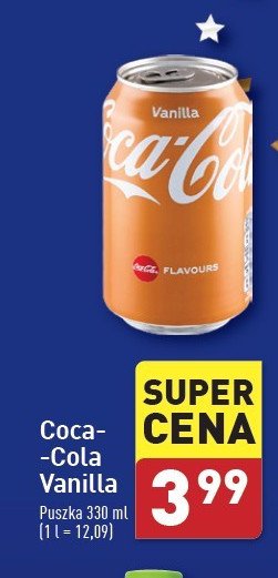 Napój Coca-cola vanilla promocja w Aldi