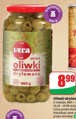 Oliwki drylowane zielone  promocja w Dino