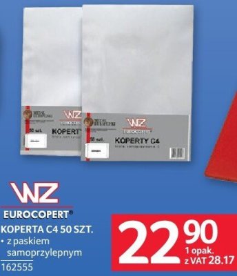 Koperta C4 EUROCOPEFT KOPERTA z paskiem samoprzylepnym promocja w Selgros