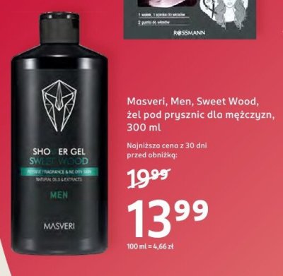 Żel pod prysznic Men Sweet Wood dla mężczyzn promocja w Rossmann