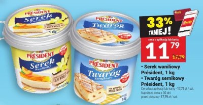 Serek waniliowy Président, 1 kg promocja w Twój Market