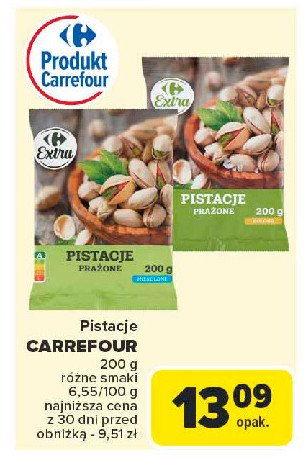 Pistacje niesolone Carrefour promocja