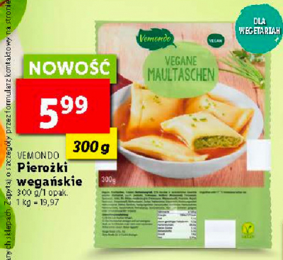 Pierogi wega艅skie Vemondo promocja