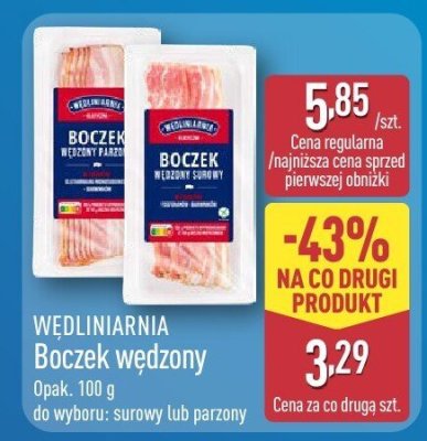 Boczek wędzony promocja w Aldi