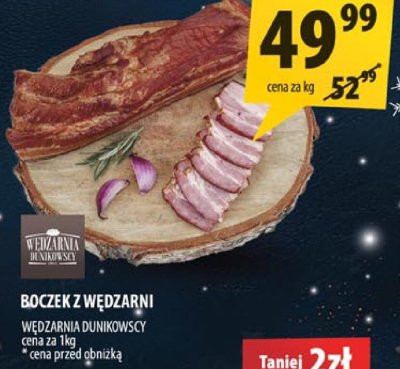 Boczek z wędzarni Wędzarnia Daninowscy promocja w Arhelan
