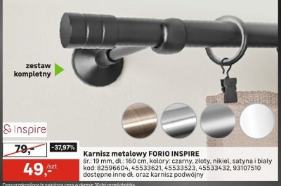 Karnisz metalowy FORIO INSPIRE promocja w Leroy Merlin