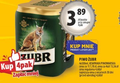 Piwo Żubr promocja w Arhelan