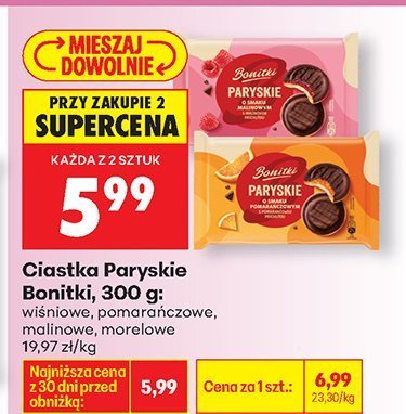 Ciastka Paryskie, różne rodzaje promocja w Biedronka