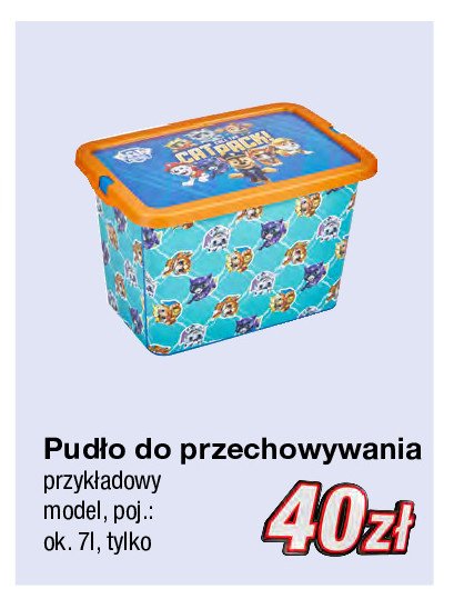 Pud艂o do przechowywania 7 l psi patrol promocja
