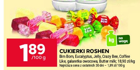 Karmelki mleczne Roshen butter milk promocja