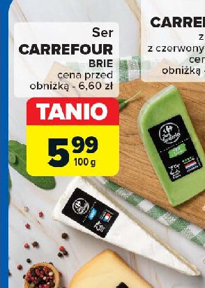 Ser brie Carrefour targ świeżości promocja w Carrefour Market