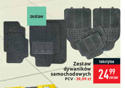 Zestaw dywaników samochodowych promocja w Kaufland