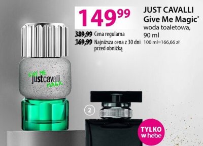 Perfumy JUST CAVALLI Give Me Magic woda toaletowa promocja w Hebe