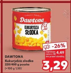 Kukurydza słodka Dawtona promocja