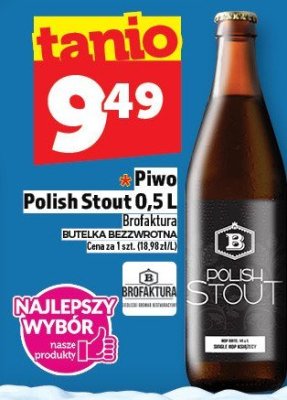 Piwo Polish Stout promocja w TOPAZ