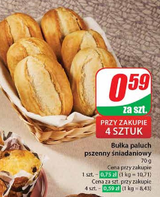 Bułka paluch pszenny promocja