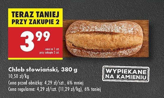 Chleb słowiański promocja w Biedronka