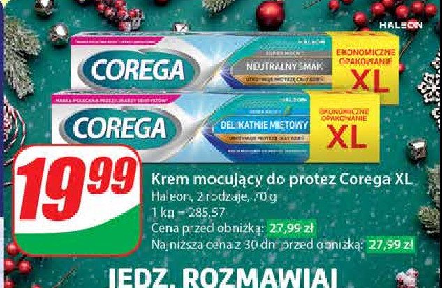 Krem mocujący do protez Corega neutralny smak promocja