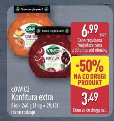 Konfitura extra różne rodzaje promocja w Aldi