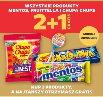 Wszystkie produkty Mentos, Fruittella i Chupa Chups promocja w Netto