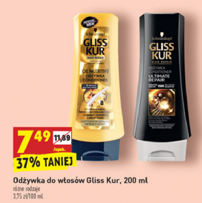 Od偶ywka do w艂os贸w Gliss kur oil nutritive promocja