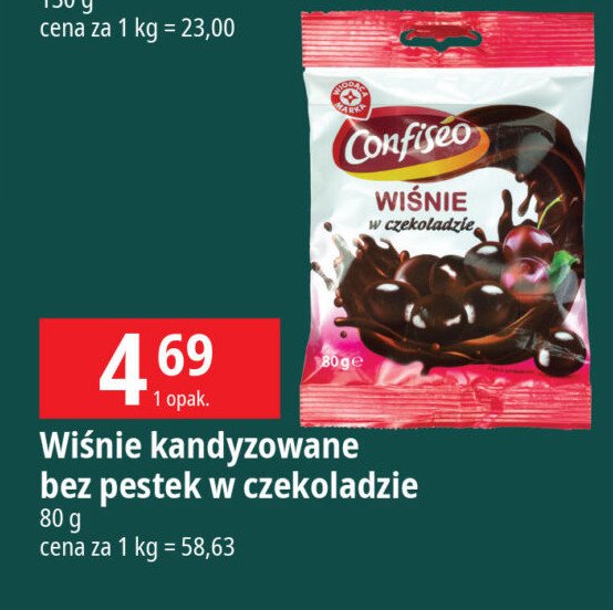 Wiśnie w czekoladzie Wiodąca marka confiseo promocja