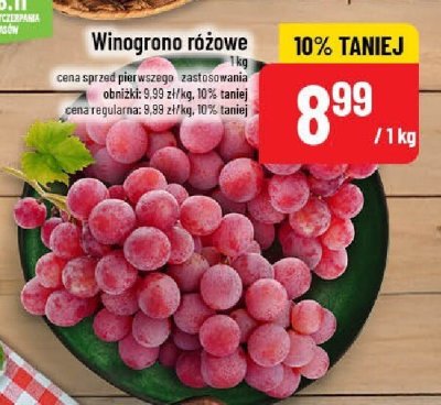 Winogrono różowe promocja w POLOmarket