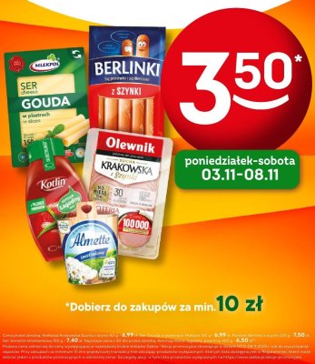 Parówki Berlinki z szynki 225 g promocja w Żabka