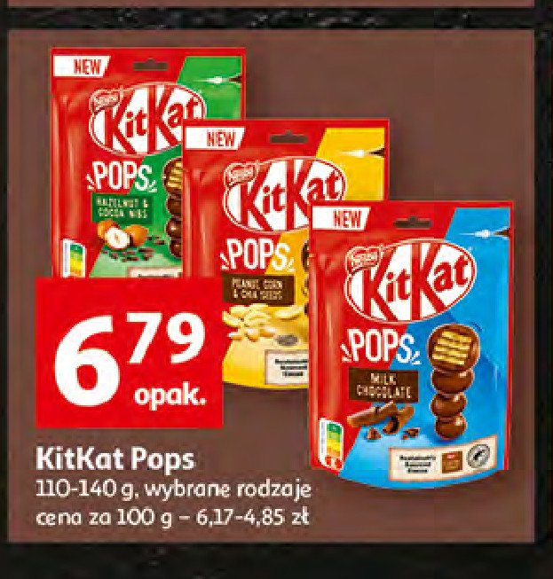 Wafelki hazelnut & cocoa nibs KITKAT POPS promocja