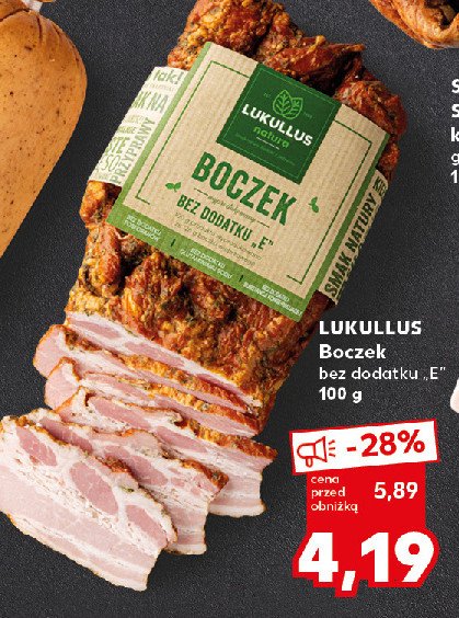 Boczek bez dodatku e Lukullus promocja