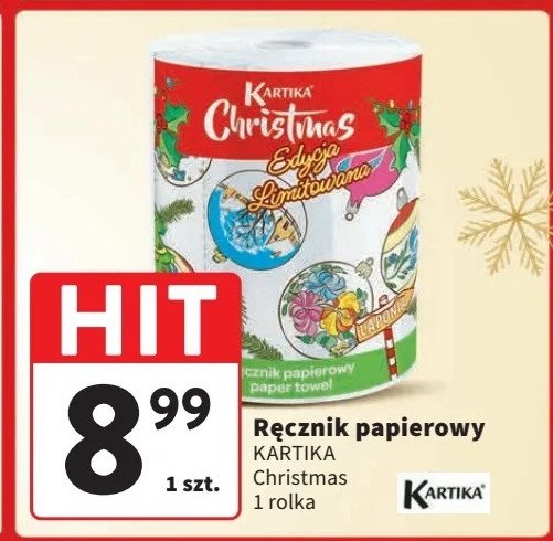 Ręcznik kuchenny christmas Kartika promocja w Intermarche