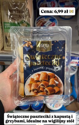 Paszteciki świąteczne z kapustą i grzybami promocja w Biedronka