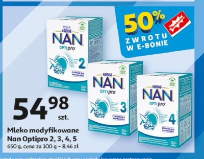 Mleko 4 Nestle nan optipro promocja