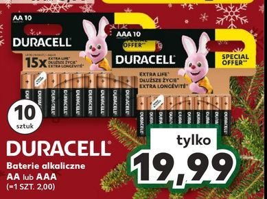 Baterie alkaiczne aaa Duracell promocja