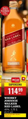 Whisky Johnnie Walker Red Label promocja w Biedronka