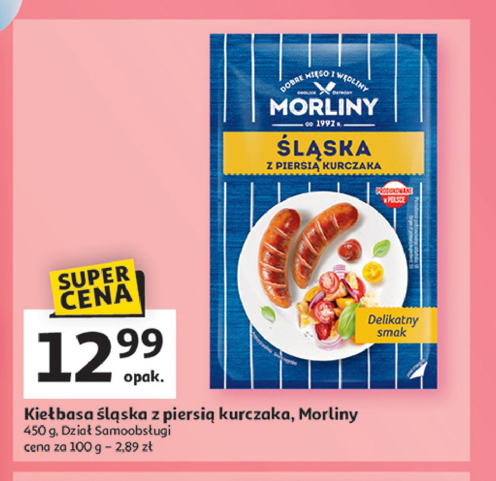 Kiełbasa śląska z piersią kurczaka Morliny promocja