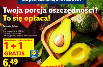 Awokado zielone promocja w Lidl