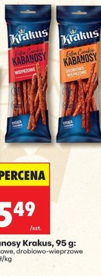 Kabanosy drobiowo-wieprzowe promocja w Biedronka