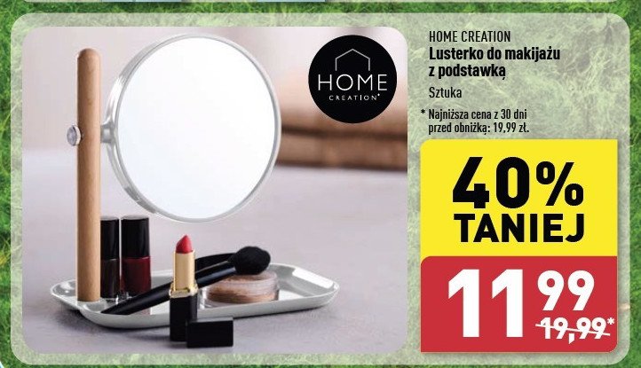 Lusterko do makijażu z podstawką Home creation promocja