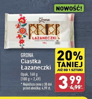 Ciastka łazaneczki Grona promocja