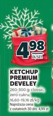 Ketchup Premium Develey promocja w Stokrotka