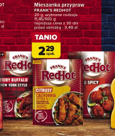 Przyprawa sweet & spicy Frank's red hot promocja w Carrefour Market