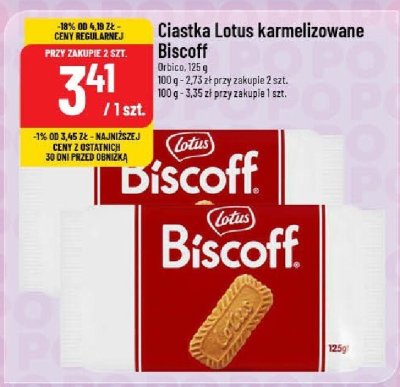 Ciastka Lotus karmelizowane Biscoff promocja w POLOmarket