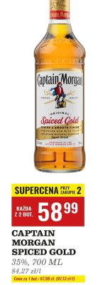 Rum Spiced Gold 700 ml Captain Morgan promocja