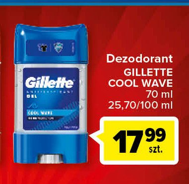 Dezodorant cool wave Gillette 3x promocja