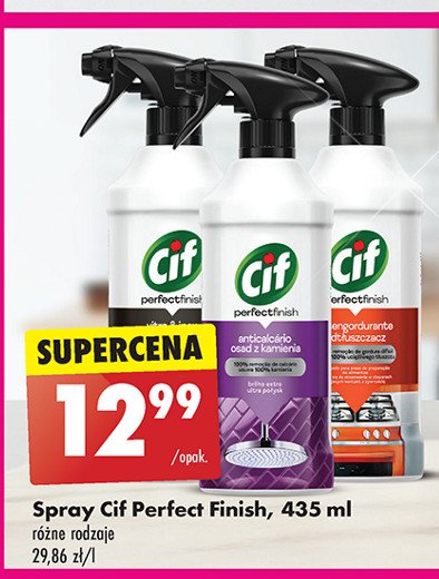 Spray stal nierdzewna Cif promocja