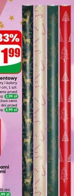 Papier prezentowy promocja w Dino
