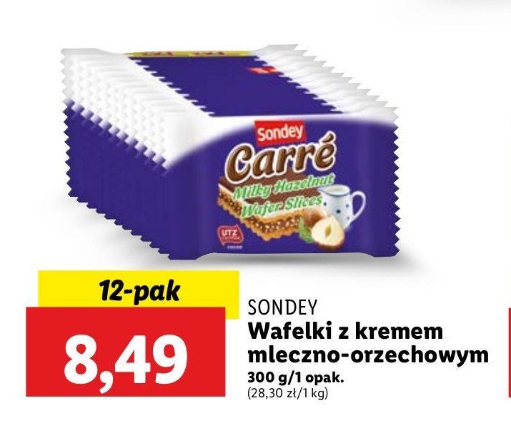 Wafelki carre Sondey promocja