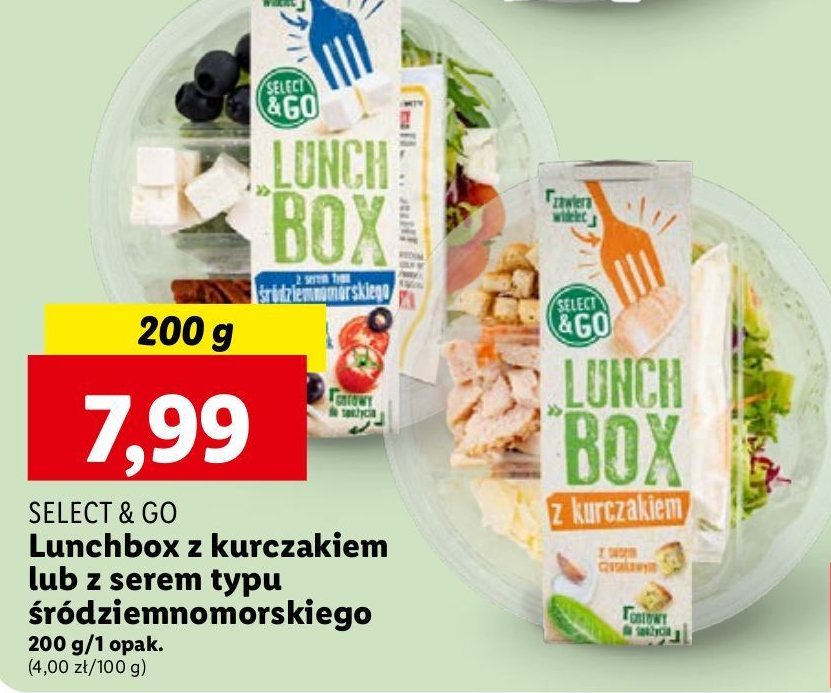 Lunchbox śródziemnomorski Select & go promocja