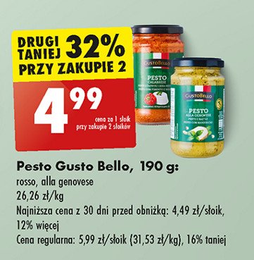 Pesto z pomidorów Gustobello promocja